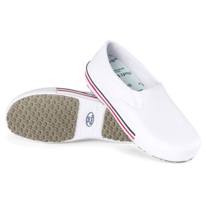 Sapato Soft Work Antiderrapante Bb80 Ca-37212:branco 1/35