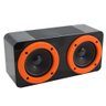 Caixa de Som com Dois Alto-falantes Preto e Laranja Zona Criativa - 1