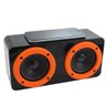 Caixa de Som com Dois Alto-falantes Preto e Laranja Zona Criativa - 2