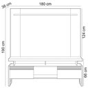 Ver imagem 4 de Rack para Sala com Painel para Tv 55 Pol Esmirna L05 Nature Off White - Lyam Decor