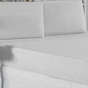 Ver imagem 3 de Jogo de Cama Casal Viúva Nobre 3 Peças Malha 100% Algodão - Branco