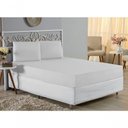 Ver imagem 4 de Jogo de Cama Casal Viúva Nobre 3 Peças Malha 100% Algodão - Branco