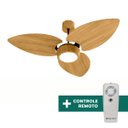 Ver imagem 5 de Ventilador de Teto Com Controle Remoto Natuvent Dahlia Led 3 Pás Madeira Freijó 3000k Branco Quente