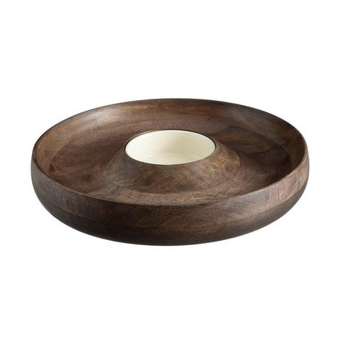 Petisqueira Home Style Blend Acácia 34 cm