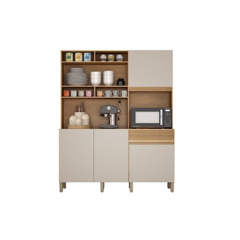 Armario Cozinha Canastra Valdemoveis Cinamomo/off White