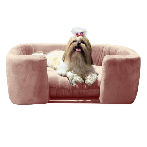 Cama Pet Poltrona Hannah Luxo Rosê