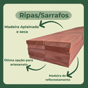 Ver imagem 5 de 10 Ripas Sarrafos de Eucalipto 2x10x50cm Aplainado Artesanato