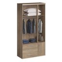 Ver imagem 5 de Guarda-roupa 5 Portas 6 Gavetas Modular 1310 Ilan Castanho