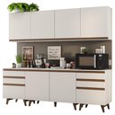 Ver imagem 3 de Armário de Cozinha Completa 240cm Branco Reims Madesa 02