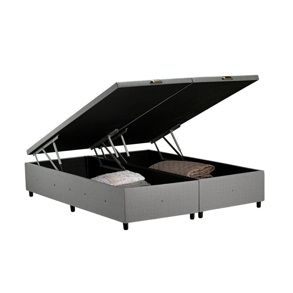 Conjunto Box Baú Queen 158x198 Sono Design com Massageador, Veneza