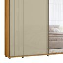 Ver imagem 7 de Guarda Roupa Casal 278cm 2 Portas 4 Espelhos Mya Opala/cumaru Z10 - Mpozenato
