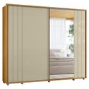 Ver imagem 1 de Guarda Roupa Casal 278cm 2 Portas 4 Espelhos Mya Opala/cumaru Z10 - Mpozenato