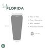 Vaso Decorativo Fibra de Vidro Florida M 80cm Bronze Fosco - 3