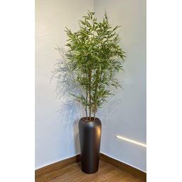 Vaso Decorativo Fibra de Vidro Florida M 80cm Bronze Fosco - 2