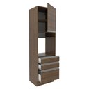 Ver imagem 4 de Torre Quente Madesa Glamy 60 cm 1 Porta 3 Gavetas Rustic Cor:Rustic