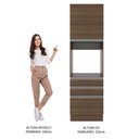 Ver imagem 5 de Torre Quente Madesa Glamy 60 cm 1 Porta 3 Gavetas Rustic Cor:Rustic