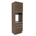 Ver imagem 1 de Torre Quente Madesa Glamy 60 cm 1 Porta 3 Gavetas Rustic Cor:Rustic