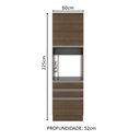Ver imagem 2 de Torre Quente Madesa Glamy 60 cm 1 Porta 3 Gavetas Rustic Cor:Rustic