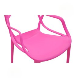 Kit 2 Cadeiras Allegra P/ Varanda Escritório Lazer Comércio:rosa - 7