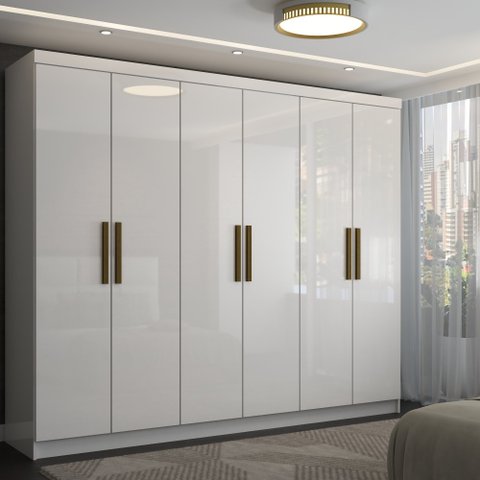 Guarda-roupa Casal Odisseia 6 Portas 2 Gavetas - Panorama Móveis