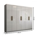 Ver imagem 5 de Guarda-roupa Casal Odisseia 6 Portas 2 Gavetas - Panorama Móveis