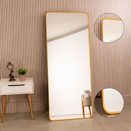 Espelho Grande Retangular Corpo Inteiro 150 X 60 Cm com Suporte de Chão - 3