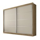 Ver imagem 2 de Guarda Roupa Casal 2 Portas de Correr 4 Gavetas Verona Plus - Mademarcs