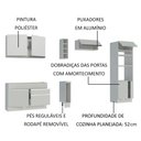 Ver mais imagens de Armário de Cozinha Completa 290cm Branco Cristal Madesa 09