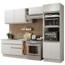 Ver imagem 1 de Armário de Cozinha Completa 290cm Branco Cristal Madesa 09