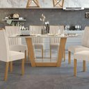 Ver imagem 4 de Mesa de Jantar Apogeu Lopas Amêndoa Off White 1,70 M