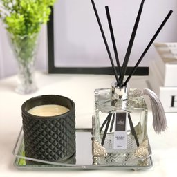 Vela Aromática Perfumada Bamboo Pote Vidro Luxo 180g Cera de Coco - 9