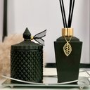 Ver imagem 3 de Vela Aromática Perfumada Bamboo Pote Vidro Luxo 180g Cera de Coco
