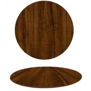 Tampo em MDF Redondo 90 cm - Pau Ferro Personal Decor Design Tampo Redondo MDF Marrom