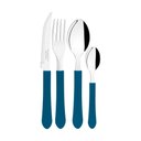 Ver imagem 1 de Faqueiro Tramontina Leme Inox e Cabo Azul 12 Peças