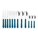 Ver imagem 3 de Faqueiro Tramontina Leme Inox e Cabo Azul 12 Peças