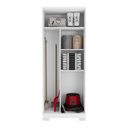 Ver mais imagens de Guarda-Roupa Solteiro com 2 Portas e Chave 70,5cm Multimóveis CR35679 Branco