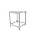 Ver imagem 2 de Kit 4 Banquinhos Industrial Mônaco Ferro Branco Tampo Branco