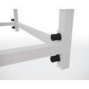 Ver imagem 3 de Kit 4 Banquinhos Industrial Mônaco Ferro Branco Tampo Branco