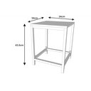 Ver imagem 4 de Kit 4 Banquinhos Industrial Mônaco Ferro Branco Tampo Branco