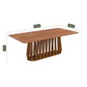 Ver imagem 3 de Conjunto para Sala de Jantar com 8 Cadeiras Pitanga Marrom Cinamomo/Bege