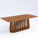 Ver imagem 5 de Conjunto para Sala de Jantar com 8 Cadeiras Pitanga Marrom Cinamomo/Bege