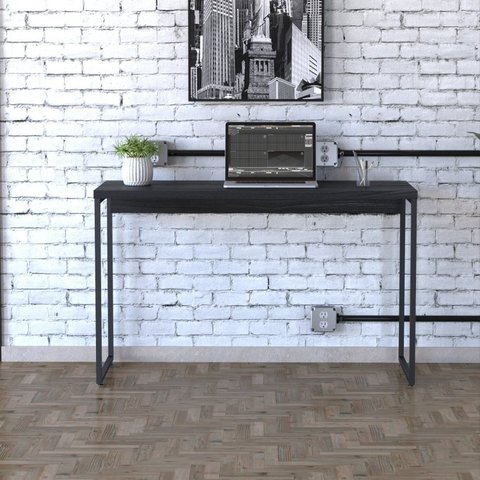 Mesa de Escritório Studio 120 cm Yescasa Preto/Ônix