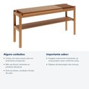 Ver imagem 7 de Aparador Air Rústico sem Porta sem Gavetas Madeira Maciça 160cm Natural Rudnick
