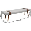 Ver imagem 5 de Puff Recamier Retangular para Sala Quarto Belt 195cm Bouclê - Sofa Store:bouclê Cinza Claro