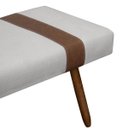 Ver imagem 4 de Puff Recamier Retangular para Sala Quarto Belt 195cm Bouclê - Sofa Store:bouclê Cinza Claro
