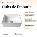 Ver imagem 7 de Cuba de Cozinha Embutir 50 cm - Branco