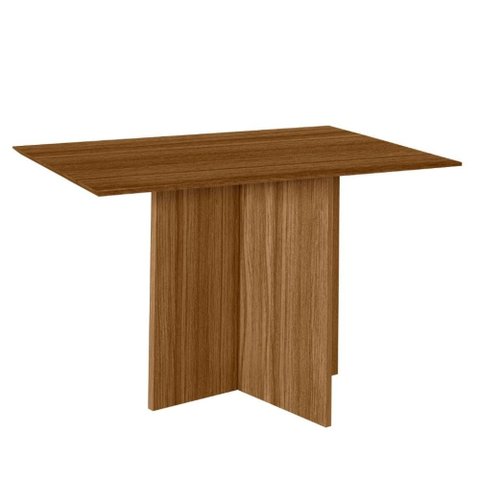 Mesa de Jantar Tampo sem Vidro 4 Lugares 120x90 cm Helo Carvalho Poliman