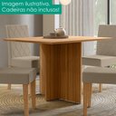 Ver imagem 2 de Mesa de Jantar Tampo sem Vidro 4 Lugares 120x90 cm Helo Carvalho Poliman