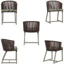 Ver imagem 5 de Mesa com 4 Cadeiras e Noronha Estofado 5 Trama Original Marrom