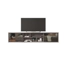 Ver imagem 3 de Rack Suspenso para TV até 75 Polegadas 220cm em BP Porta Reflecta Multiverso 